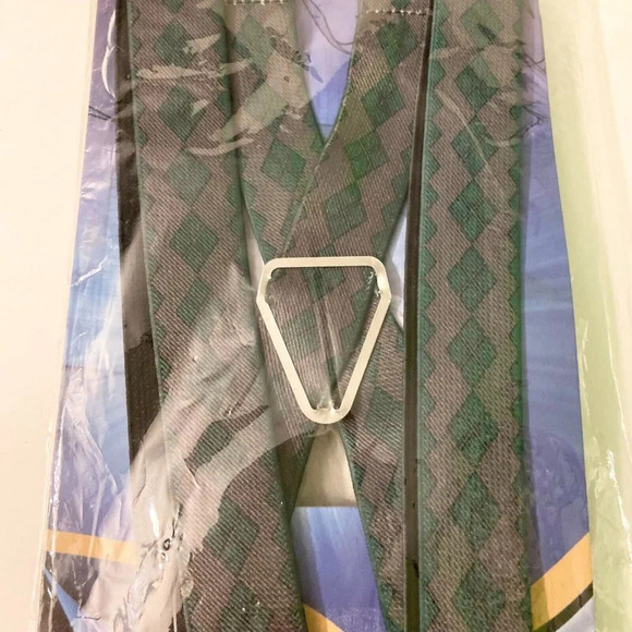 DC Comics Batman Joker Diamonds Grey and Green Buckle Down Suspenders - Picture 14 of 15